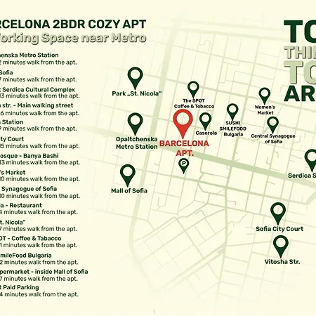 Barcelona 2bdr Cozy W Working Space Near Metro 아파트 소피아